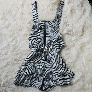 LF Carmar animal print romper